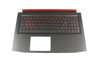 Tastatur inkl. Topcase DE (deutsch) schwarz/rot/schwarz mit Backlight (Nvidia 1050) original für Acer Nitro 5 (AN515-51)