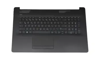 Tastatur inkl. Topcase DE (deutsch) schwarz/schwarz (DVD) (Optik: Rautemuster) original für HP 17-ca1000