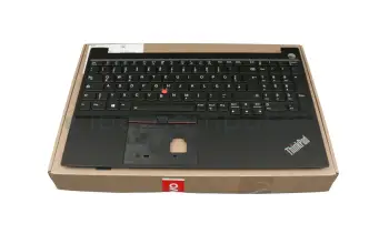 Tastatur inkl. Topcase DE (deutsch) schwarz/schwarz mit Backlight und Mouse-Stick original für Lenovo ThinkPad E15 Gen 2 (20T8/20T9)