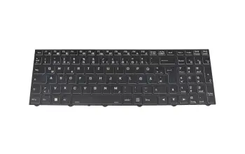 Tastatur DE (deutsch) schwarz/weiß mit Backlight für Medion Erazer P17815 (NH70RCQ-M1)