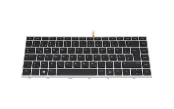 Tastatur DE (deutsch) schwarz mit Backlight original für HP ProBook 640 G4