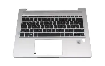 Tastatur inkl. Topcase DE (deutsch) schwarz/silber mit Backlight original für HP ProBook 430 G6
