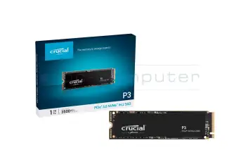 Crucial P3 PCIe NVMe SSD Festplatte 1TB (M.2 22 x 80 mm) für Lenovo ThinkPad L13 Yoga Gen 2 (20VL/20VK)