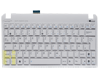Tastatur, deutsch (GR) - wei&szlig; f&uuml;r Asus Eee PC 1015PX-BLK183S