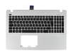 Tastatur inkl. Topcase DE (deutsch) schwarz/weiß original für Asus X550CA