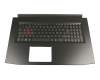 Tastatur inkl. Topcase DE (deutsch) schwarz/schwarz mit Backlight (1050) original für Acer Predator Helios 300 (PH317-52)