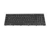 Tastatur DE (deutsch) schwarz/weiß mit Backlight weiß für Wortmann Terra Mobile 1716 (NJ70CU)