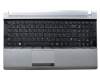 Tastatur inkl. Topcase DE (deutsch) schwarz/silber original für Samsung RV511