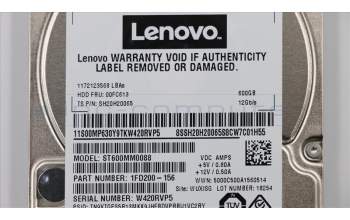 Lenovo 00FC613 Lenovo HDD 600G,2.5,15mm,10000,SAS,STD,MULTI