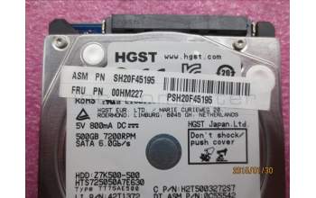 Lenovo 00HM227 HDD_ASM HDD 500G 7200 7mm HGST