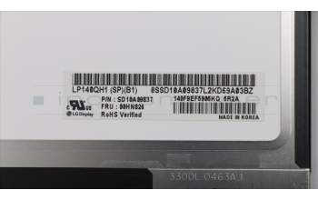 Lenovo DISPLAY LGD 14.0 WQHD IPS AG für Lenovo ThinkPad X1 Carbon 3rd Gen (20BS/20BT)
