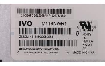 Lenovo 00HN835 FRU of IVO 11.6#€?HD TN AG