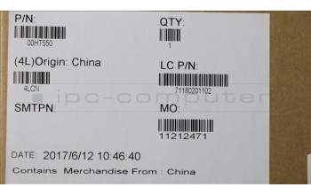 Lenovo 00HT550 KÜHLKÖRPER, DIS, Sunon