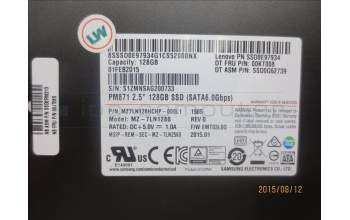 Lenovo 00JT065 128G 2.5 7mm 6Gb/s SATA Samsung PM871