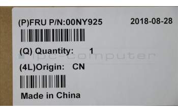 Lenovo 00NY925 COVER,Front,BLK,screw rubber