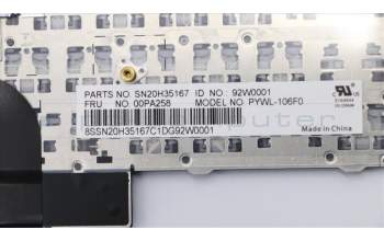Lenovo 00PA258 NB_KYB PYWL-KBD,FR,CHY