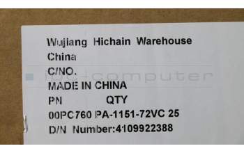 Lenovo 00PC760 Netzteil Netzteil,150W,100-240Vac,3P