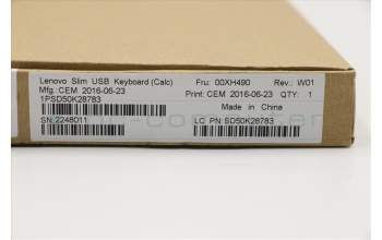 Lenovo 00XH490 DT_KYB Slim USB KB N L-B_Ara