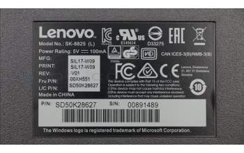 Lenovo 00XH551 Keyboard External,USB,German,Non_Backlight