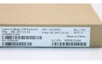 Lenovo 00XH593 DT_KYB USB Calliope KB BK BUL
