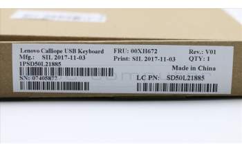 Lenovo 00XH672 DT_KYB USB,Calliope,KB,WH,THAI