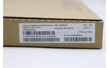Lenovo 00XH693 DT_KYB USB TRDTNL KB BK BRL