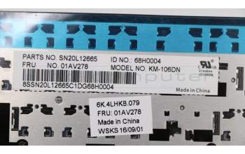 Lenovo 01AV278 NB_KYB Sazan KBD,NDC,CHY