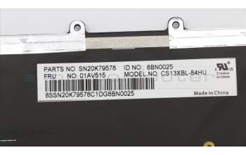 Lenovo 01AV515 NB_KYB internal,HGN,Chicony,backlit
