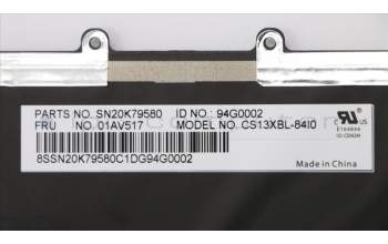Lenovo 01AV517 NB_KYB internal,ITA,Chicony,backlit