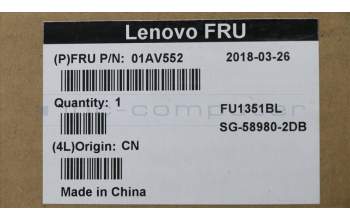 Lenovo 01AV552 NB_KYB internal,GER,Liteon,backlit
