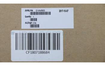 Lenovo 01AV683 Tastatur schwarz Chicony Tschechisch