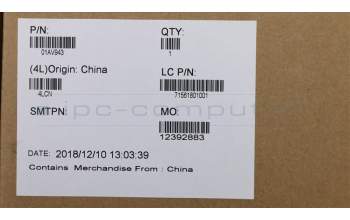 Lenovo 01AV943 MECH_ASM Palm rest with FPR