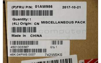 Lenovo 01AW986 MECHANICAL LCD Misc kit