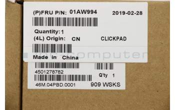 Lenovo 01AW994 MECH_ASM ClickPad,PCBA,glass,Bracket