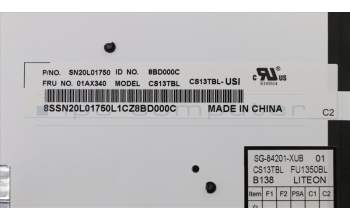 Lenovo 01AX340 NB_KYB CS13TBL barb KBD,USI,LTN