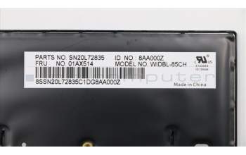 Lenovo 01AX514 NB_KYB Windu KBD,CH,CHY BL