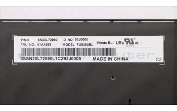 Lenovo 01AX569 NB_KYB Windu KBD,US,LTN BL