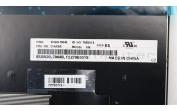 Lenovo 01AX661 NB_KYB Lin2 KBD,ES,LTN