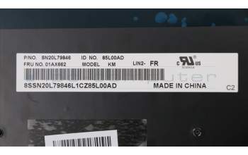 Lenovo 01AX662 Tastatur Lin2, FR, lateinischer Schriftsatz