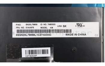 Lenovo 01AX675 NB_KYB Lin2 KBD,SK,LTN