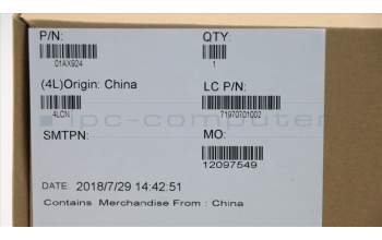 Lenovo 01AX924 HEATSINK CPU heatsink w Lüfter SW