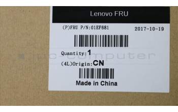 Lenovo 01EF681 MECH_ASM Top cover Ty4 521AT 1L, AVC