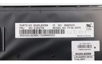 Lenovo 01EN704 Keyboard Internal, Portuguese, Backlight, UK