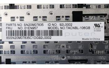 Lenovo 01EN957 NB_KYB Tachi NBL KBD,GB,CHY