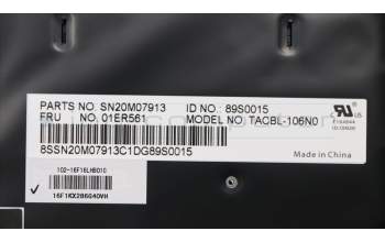 Lenovo 01ER561 NB_KYB Tachi BL KBD,NO,CHY