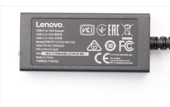 Lenovo CABLE_BO USB-C to VGA Adapter FRU für Lenovo ThinkPad L580 (20LW/20LX)