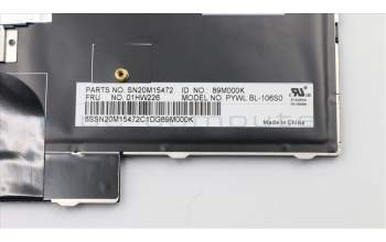 Lenovo 01HW226 NB_KYB Payton2Walter2 BL KBD,SE,CHY