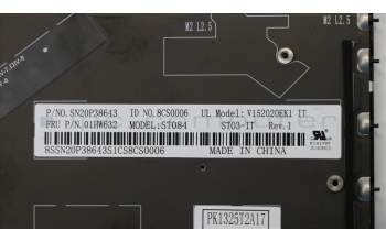 Lenovo 01HW632 Interne Tastatur, Italienisch, Schwarz, Hintergrundbeleuchtung