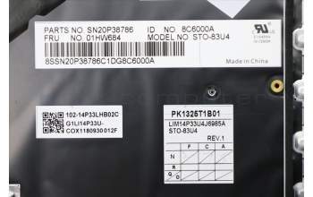 Lenovo 01HW684 NB_KYB Storm3,CHY,KB-BL,SV,USI