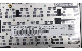 Lenovo 01HX161 NB_KYB TACHI2 CHY NBL-KB RU